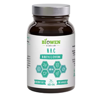 NAC (N-ACETYLO-L-CYSTEINA) (600 mg) BEZGLUTENOWA 100 KAPSUŁEK - HEMPKING (BIOWEN)