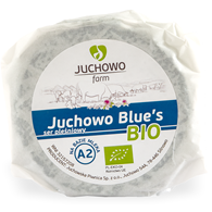 SER PLEŚNIOWY BLUE'S Z MLEKA A2 BIO (około 0,25 kg) - JUCHOWO (NA ZAMÓWIENIE)