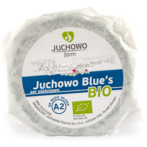 SER PLEŚNIOWY BLUE'S Z MLEKA A2 BIO (około 0,25 kg) - JUCHOWO (NA ZAMÓWIENIE)