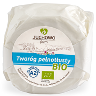 TWARÓG TŁUSTY Z MLEKA A2 BIO (około 0,40 kg) - JUCHOWO (NA ZAMÓWIENIE)