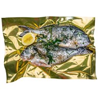 DORADA MARYNOWANA NA GRILLA I PATELNIĘ (około 0,70 kg) - SMOLIN FISH (NA ZAMÓWIENIE)