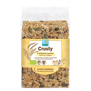 PIECZYWO CHRUPKIE BŁONNIKOWE WIELOZBOŻOWE Z NASIONAMI BIO 200 g - PURAL