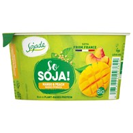 DESER SOJOWY MANGO - BRZOSKWINIA BEZGLUTENOWY BIO 150 g - SOJADE