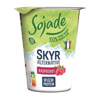 DESER TYPU SKYR PROTEINOWY SOJOWY MALINOWY BIO 400 g - SOJADE