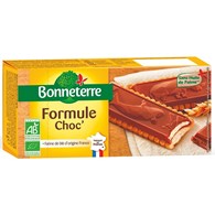 HERBATNIKI Z CZEKOLADĄ Z NADZIENIEM MLECZNYM BIO 125 g - BONNETERRE