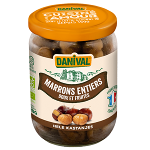 KASZTANY JADALNE CAŁE (GOTOWANE) BIO 320 g - DANIVAL