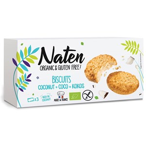 CIASTKA KOKOSOWE BEZGLUTENOWE BIO 150 g - NATEN