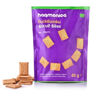 HERBATNIKI MINI MAŚLANE BIO 80 g - HARMONICA