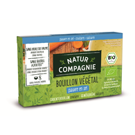BULION - KOSTKI WARZYWNE BEZ DODATKU CUKRÓW O NISKIEJ ZAWARTOŚCI SOLI BIO (8 x 8,5 g) 68 g - NATUR COMPAGNIE