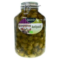 OLIWKI ZIELONE NADZIEWANE CZOSNKIEM BIO 4,75 kg (SŁOIK) - BIO VERDE