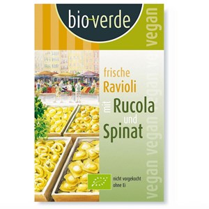 RAVIOLI ŚWIEŻE Z RUKOLĄ I SZPINAKIEM BIO 250 g - BIO VERDE