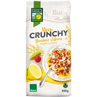 CRUNCHY JOGURTOWO - CYTRYNOWE Z MALINAMI BIO 400 g - BOHLSENER MUEHLE