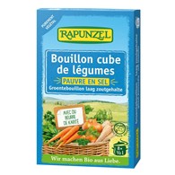 BULION - KOSTKI WARZYWNE BEZ DODATKU CUKRÓW O NISKIEJ ZAWARTOŚCI SOLI (NIEBIESKIE) BIO (8 x 8,5 g) 68 g - RAPUNZEL