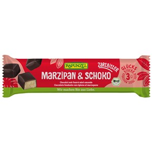 BATONIKI MARCEPANOWE Z MIODEM W CZEKOLADZIE GORZKIEJ BIO 50 g - RAPUNZEL
