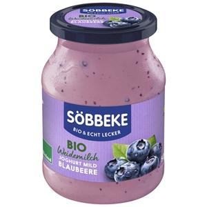 JOGURT KREMOWY JAGODOWY BIO 500 g (SŁOIK) - SOBBEKE