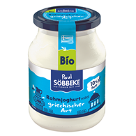 JOGURT NATURALNY TYPU GRECKIEGO KREMOWY BIO 500 g (SŁOIK) - SOBBEKE