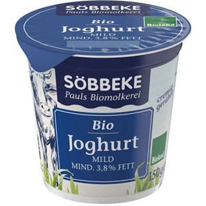 JOGURT NATURALNY 3,8 % BIO 150 g - SOBBEKE