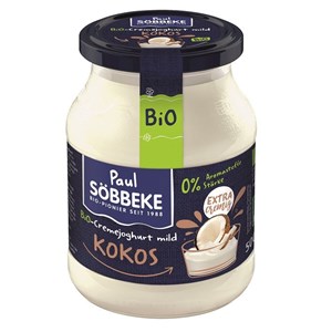 JOGURT KREMOWY KOKOSOWY (7,5 % TŁUSZCZU W MLEKU) BIO 500 g (SŁOIK) - SOBBEKE