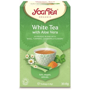 HERBATA BIAŁA Z ALOESEM (WHITE TEA WITH ALOE VERA) BIO (17 x 1,8 g) 30,6 g - YOGI TEA