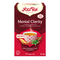 HERBATKA AJURWEDYJSKA JASNOŚĆ UMYSŁU (MENTAL CLARITY) BIO (17 x 1,9 g) 32,3 g - YOGI TEA