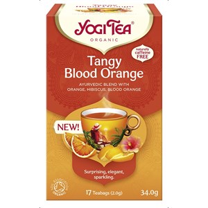 HERBATKA ORZEŹWIAJĄCA CZERWONA POMARAŃCZA (TANGY BLOOD ORANGE) BIO (17 x 2 g) 34 g - YOGI TEA