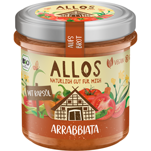 PASTA KREMOWA ARRABBIATA BEZGLUTENOWA BIO 140 g - ALLOS