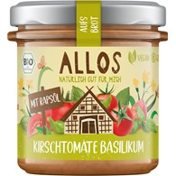 PASTA KREMOWA Z POMIDORAMI CHERRY I BAZYLIĄ BEZGLUTENOWA BIO 140 g - ALLOS