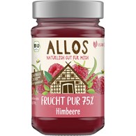 MUS MALINOWY (75 % OWOCÓW) BIO 250 g - ALLOS