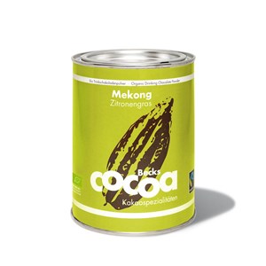 CZEKOLADA DO PICIA O SMAKU TRAWY CYTRYNOWEJ FAIR TRADE BEZGLUTENOWA BIO 250 g - BECKS COCOA