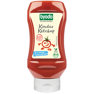 KETCHUP DLA DZIECI BEZGLUTENOWY BIO 300 ml - BYODO