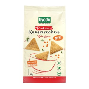 CHRUPKI PROTEINOWE Z SOCZEWICY SOLONE BEZGLUTENOWE BIO 90 g - BYODO