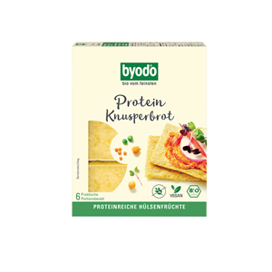 PIECZYWO CHRUPKIE PROTEINOWE CIECIERZYCA - SOCZEWICA - GROCH BEZGLUTENOWE BIO 110 g - BYODO