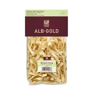 MAKARON (ORKISZOWY JAJECZNY) WSTĄŻKI BIO 250 g - ALB-GOLD