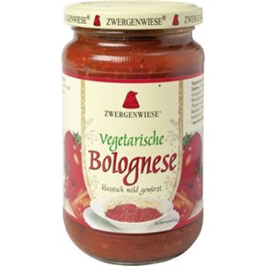 SOS WEGAŃSKI BOLOGNESE BEZGLUTENOWY BIO 340 ml - ZWERGENWIESE