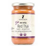 SOS CURRY RED THAI WEGAŃSKI BEZGLUTENOWY BIO 340 g - SANCHON