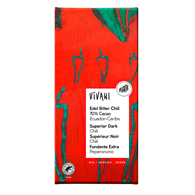 CZEKOLADA GORZKA Z CHILI BIO 80 g - VIVANI