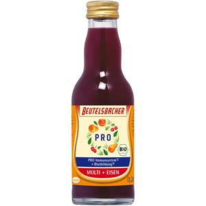 SHOT NA ODPORNOŚĆ GRUSZKA - JABŁKO - MARCHEW CZARNA BIO 200 ml - BEUTELSBACHER