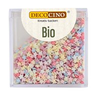 POSYPKA CUKROWA KOLOROWE GWIAZDKI BIO 50 g - DECOCINO  (PRODUKT SEZONOWY)