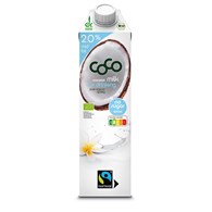 COCONUT MILK - NAPÓJ KOKOSOWY DO PICIA 2 % TŁUSZCZU BEZ DODATKU CUKRÓW FAIR TRADE BIO 1 L - COCO (DR MARTINS)