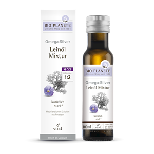OMEGA SILVER - MIESZANKA Z OLEJEM LNIANYM (ALGI MORSKIE) BIO 100 ml - BIO PLANETE