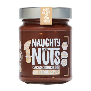 KREM Z ORZESZKÓW ZIEMNYCH Z KAKAO CRUNCHY BIO 250 g - NAUGHTY NUTS