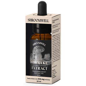 GRZYBY SHIITAKE EKSTRAKT W KROPLACH 30 ml - SHROOMWELL