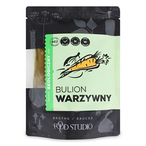 BULION WARZYWNY W PŁYNIE BEZGLUTENOWY BIO 350 ml - FOOD STUDIO