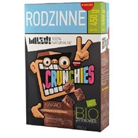 CRUNCHIES ŻYTNIO - OWSIANE KAKAOWE BIO 450 g - MILZU