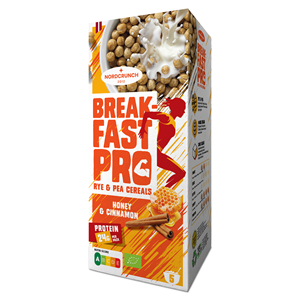 KULKI PROTEINOWE MIODOWO - CYNAMONOWE BIO 150 g - NORDCRUNCH (BREAKFAST PRO)