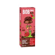 PRZEKĄSKA CHOCO JABŁKO - TRUSKAWKA W MLECZNEJ CZEKOLADZIE BIELGIJSKIEJ BEZ DODATKU CUKRU BEZGLUTENOWA 30 g - BOB SNAIL