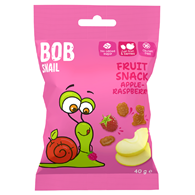 ŻELKI JABŁKO - MALINA BEZ DODATKU CUKRÓW BEZGLUTENOWA 40 g - BOB SNAIL