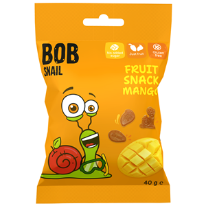 ŻELKI MANGO BEZ ŻELATYNY BEZGLUTENOWE 40 g - BOB SNAIL