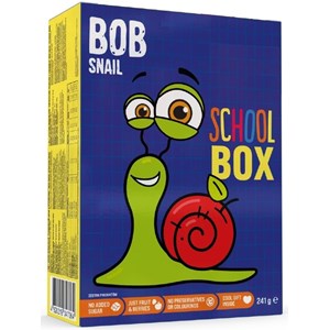 ZESTAW SZKOLNY - PRZEKĄSKI OWOCOWE Z ZABAWKĄ BEZ DODATKU CUKRÓW BEZGLUTENOWE 231 g - BOB SNAIL