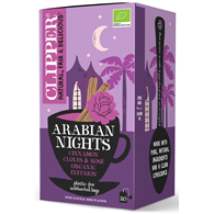 HERBATKA Z CYNAMONEM I GOŹDZIKAMI O SMAKU RÓŻY (ARABIAN NIGHTS) BIO (20 x 2 g) 40 g - CLIPPER